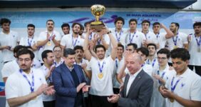 گزارش تصویری مراسم اختتامیه سی و پنجمین دوره لیگ برتر واترپلو