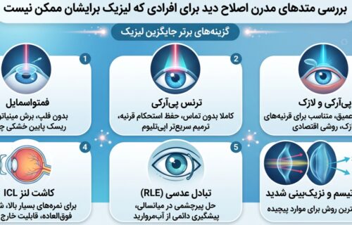 بررسی متدهای مدرن اصلاح دید برای افرادی که لیزیک برایشان ممکن نیست