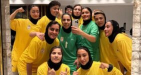 تمرینات هوازی و ریکاوری فعال بانوان فوتسالیست در هتل
