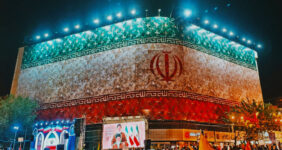 وصیت حاج‌قاسم روی دیوارنگاره انقلاب نقش بست