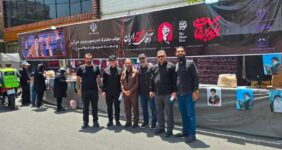 بازدید معاونین و مدیرکل حراست وزارت ورزش و جوانان از موکب مشترک فدراسیون‌های  ورزشهای آبی و نجات‌غریق 