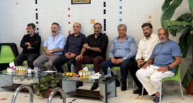 حضور محمد بیداریان دبیر فدراسیون ورزش‌های آبی،پیام نظر رئیس هیأت ورزش‌های آبی استان تهران،حمید رحمانیان مدیرعامل شرکت آذرمهر پارس و ارکان هیات ورزش‌های آبی استان تهران