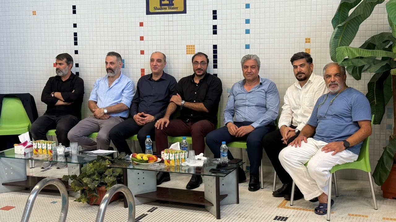 حضور محمد بیداریان دبیر فدراسیون ورزش‌های آبی،پیام نظر رئیس هیأت ورزش‌های آبی استان تهران،حمید رحمانیان مدیرعامل شرکت آذرمهر پارس و ارکان هیات ورزش‌های آبی استان تهران