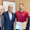 تجلیل از بهترین دروازه‌بان آسیا در دفتر رئیس فدراسیون؛ بررسی مسیر توسعه ورزش‌های آبی زنجان