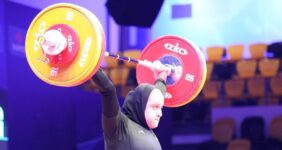 هت‌تریک طلایی مهسا بهشتی در وزنه‌ برداری نوجوانان آسیا