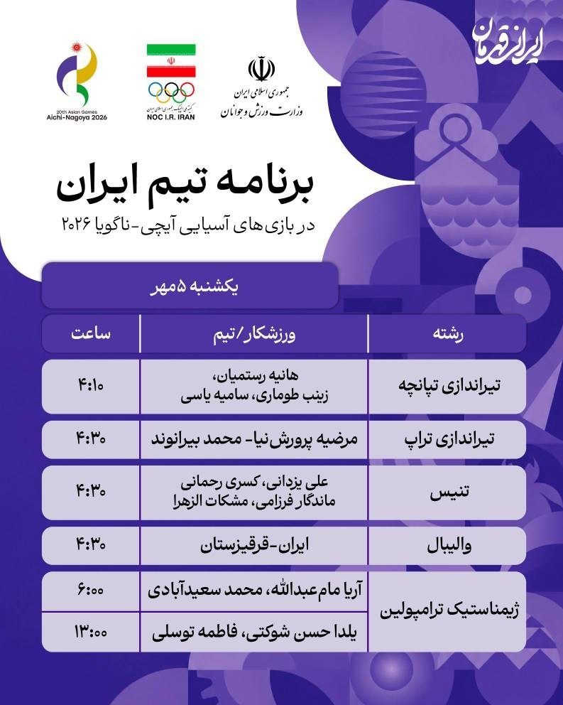 پوشش بازیهای آسیایی| برد والیبال و صعود ورزشکاران تنیس و ژیمناستیک بازیهای آسیایی 2026 ناگویا , تیراندازی با کمان , تیراندازی با کمان ایران , ورزش بانوان , ورزش بانوان ایران ,