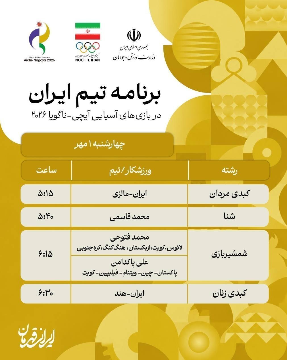 پوشش زنده بازیهای آسیایی؛ نمایندگان روئینگ فینالیست شدند بازیهای آسیایی 2026 ناگویا , روئینگ , ووشو , ووشو ایران , ورزش بانوان , ورزش بانوان ایران ,