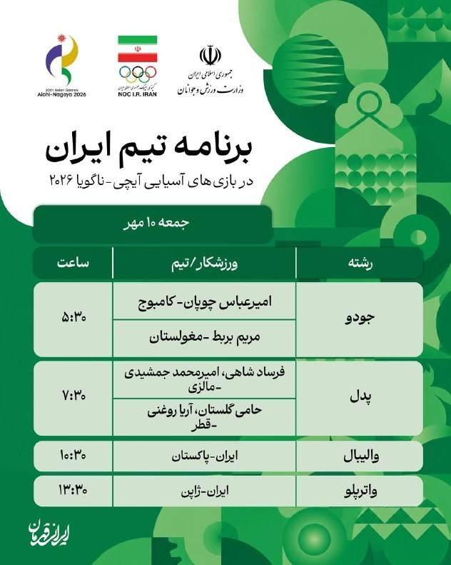 تیم ملی کشتی آزاد ایران , بازی‌های آسیایی 2026 ناگویا , 