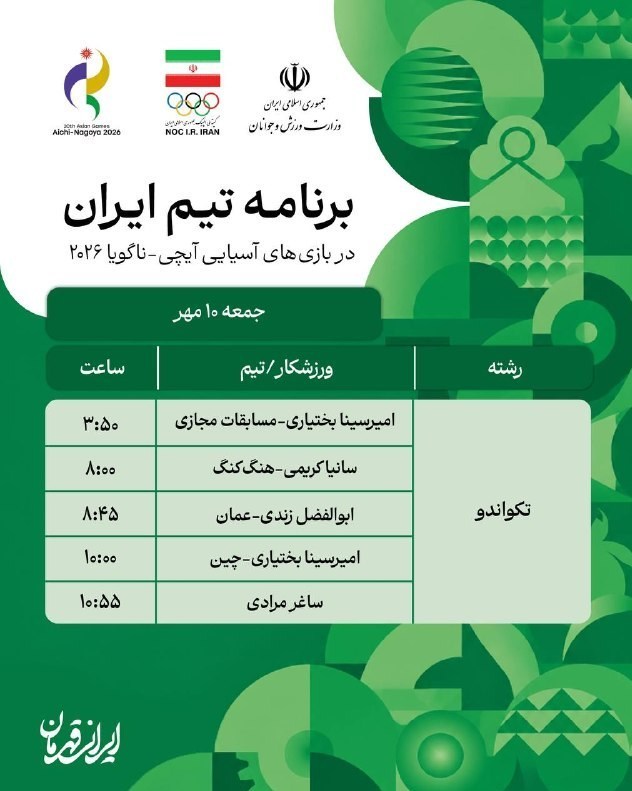 تیم ملی کشتی آزاد ایران , بازی‌های آسیایی 2026 ناگویا , 